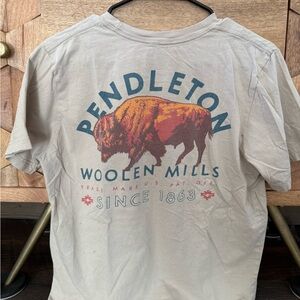 Pendleton Beige Graphic T-Shirt